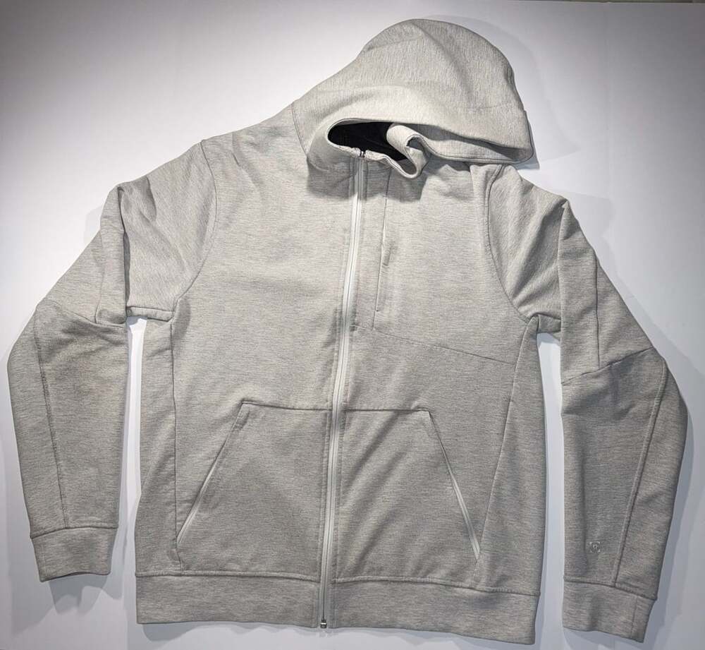 Lululemon Full Zip Gray Hoodie Activewear Jacket Sweatshirt